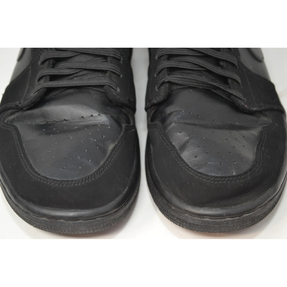Air Jordan 1 Low Shoes Mens Size 10 Black Triple Black 553558-025 Nike Sneakers - Picture 3 of 16